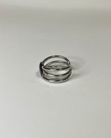 ツイストオニックスリング / twist onyx ring (925silver)