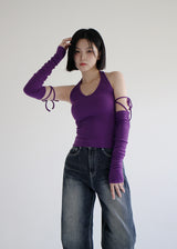 ホルターウォーマーセットスリーブ/Halter Warmer Set Sleeveless (3color)