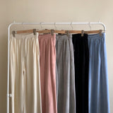 [BELLIDE MADE] Soft velvet velvet sweatshirt Wide pants
