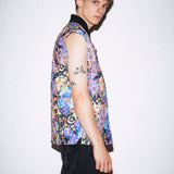 フローラルフレイムパッデッドベスト/FLORAL FLAME PADDED VEST