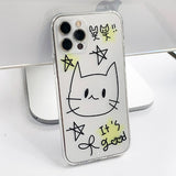 ジャンピングキャットフレンズフォーンハードケース / Jumping cat Friends Phone Hard Case