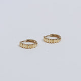[single earring]14K gold one touch stripe earring (6679717183606)