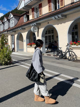Vevey loose big button knitwear