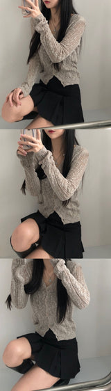 ベラVネックカーディガン