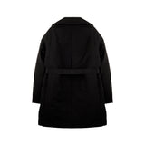 [UNISEX] Reversible Faux Fur and Double-Breasted Padded Coat (Black) (6656422445174)