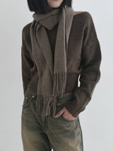 ソフトリップラインニット / Soft lip line knit (5color)