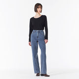 Womans Signature Stud Wide Fit Denim Pants Indigo