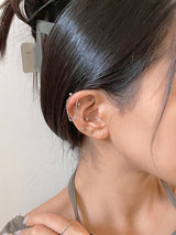 プラネットチェーン ツーピンピアス/2オプション/スターハート