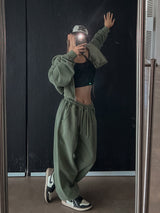 （UNISEX）メティピグメントピンタックトレーニングパンツ