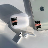 Black - Muffler Somecat AirPods Case_matt