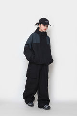 mountain colored nylon jacket