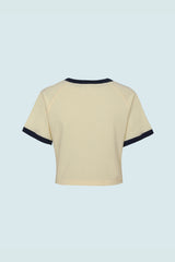 コントラストレグランクロップTシャツ