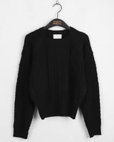 Michell Deep Twisted Cable Round Knit