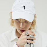 オーバーサイズマシュマロボールキャップ/OVERSIZE MARSHMALLOW BALL CAP-WHITE+BLACK
