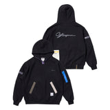 ジッパーオーバーサイズドフーディ