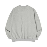 Signature balloon over fleece sweatshirt Melange Gray