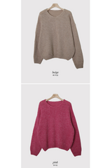 アルパカルーズウィンターウールニット