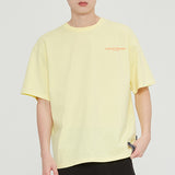 SLOGAN LIST LOGO TEE_LIGHT YELLOW (6687454625910)