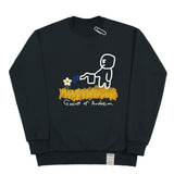 [UNISEX] Human Water The Flower White Clip Sweatshirt (6655517098102)