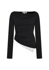 オフバランスジャージートップ / OFF- BALANCE JERSEY TOP (BLACK)