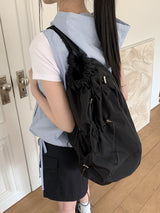 ストリングフードナイロンジップアップベスト/Lola String Hood Nylon Zip-up Vest