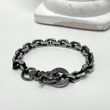 ブラック ライン オリジナル チェーンブレスレット / [BLESSEDBULLET]black line original chain bracele