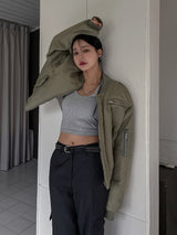 (UNISEX) ボルンセミクロップフライトジャケット
