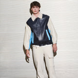 [UNISEX] NICOLE OVERFIT BLOUSON, NAVY (6628179017846)