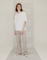 YELLOW TAP OVERSIZED T-SHIRT WHITE (6691421290614)