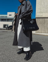 [WOOL 50%] [MADE] wool maxi trench mac coat