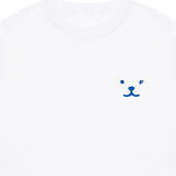 パピーフェイスぶるースモールドローイングショートスリーブT / Puppy Face Blue Small Drawing Smile Short Sleeve Tee