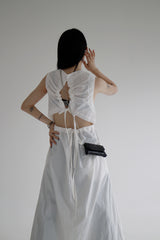 ナイロンバックポイントワンピース / Nylon Back Point One Piece (3color)