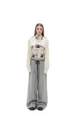ヘリンボーンワイドパンツ/HERRINGBONE WIDE PANTS