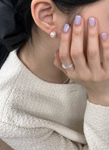 [92.5silver]コットンパールピアス
