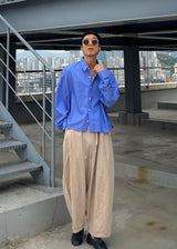 レイストライプクロップシャツ / Ray Stripe Crop Shirt 2COLOR