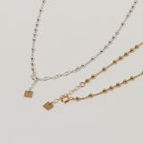 シルバーボールチェーンネックレス(スペアチェーン)/SILVER BALL CHAIN NECKLACE(CHOKER) (925 silver / spare chain)