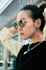 [FAKEME] 11AM GLD B-titanium sunglasses (6587990114422)