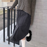 Mushu Pleats Cotton Midi Skirt
