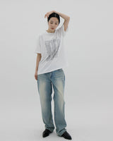 ヒューマンプリントショートスリーブTシャツ / Human printing short sleeve T-shirt (2color)