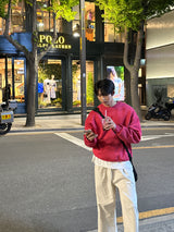 ロイドダブルサイドマルチファンクションオーバーサイズフィットスウェットシャツ / Lloyd's double sided multifunctional oversized fit sweatshirt (12 colors)