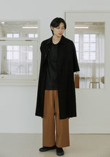 ユニセックスワイドスリーブロングシャツ/unisex wide sleeve long shirts black