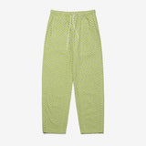 チェッカーボードバンディングパンツ/CHECKERBOARD BANDING PANTS_LIME GREY