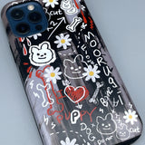 Collage Sketch Bumper Case (BLACK) (6660045504630)