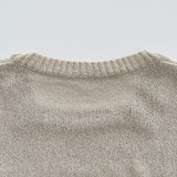 Chemistry Square Cropped Short-Sleeved Knitwear [4 colors]