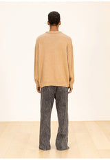 ウールソフトモヘアオーバーサイズニット/WOOL SOFT MOHAIR OVERSIZED KNIT