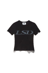 [23SS LSD COLLECTION] メッシュレイヤードタイトTシャツ / [23SS LSD COLLECTION] Mesh Layered Tight T-Shirt_Black