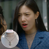  Rainbow Heart Princess Necklace (Jung Wooyeon, Rocket Punch Sohee Necklace)