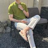 クリーリングエアフィットラウンドショートスリーブニットウェア / Cooling Air Fit Round Short-Sleeved Knitwear (10 colors)