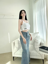 ハートクロップスリ－ブレス/845. Heart crop sleeveless (2color)