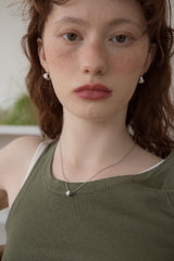 3ペンダントポイントウィズスリムチェーンネックレス/3 pendant point with slim chain necklace
